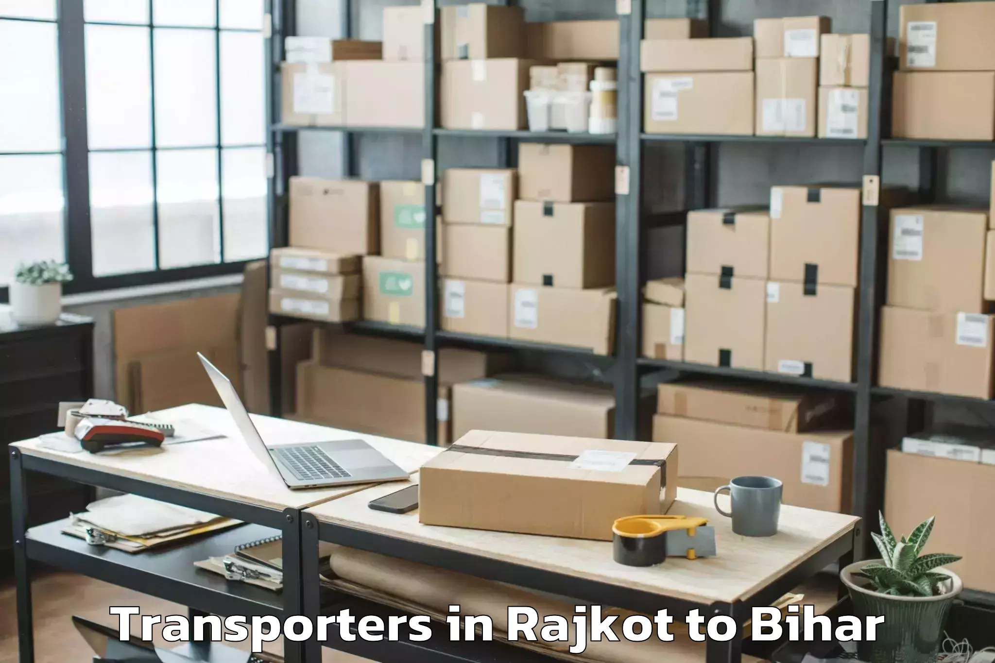 Book Rajkot to Meskaur Transporters Online